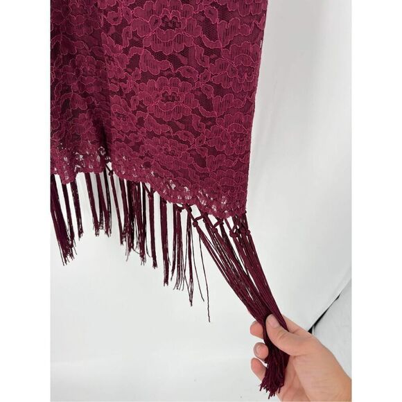 NwT Lush cocktail Lace & Fringe Dress Small wedding party flapper costume - Picture 8 of 15